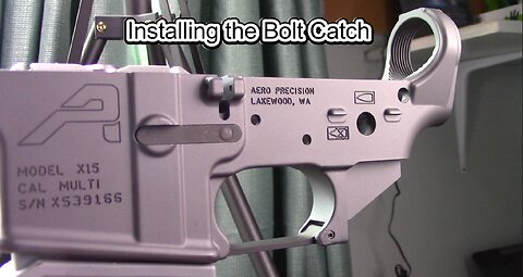 AR15 Bolt catch release installation