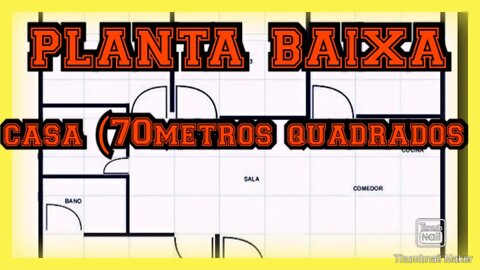 planta baixa 9x8,50 (76metros quadrados)