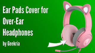 Ear Pads Cover for Over-Ear Headphones by Geekria