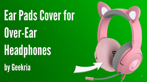 Ear Pads Cover for Over-Ear Headphones by Geekria
