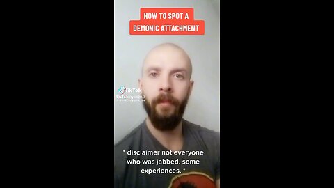 How to spot a demonic attachment…