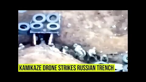 Russian trenches destroyed by Ukrainian kamikaze drones.