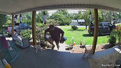 Guy Trips on Porch Steps Caught on Reolink | Doorbell Camera Video