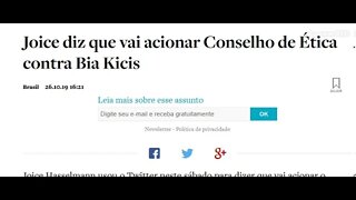 BOMBA: Joice Hasselmann diz que vai acionar Conselho de Ética contra Bia Kicis