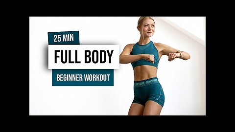 25 MIN FULL BODY HIIT for Beginners - No Equipment - No Repeat Home Workout