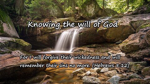 Knowing the will of God