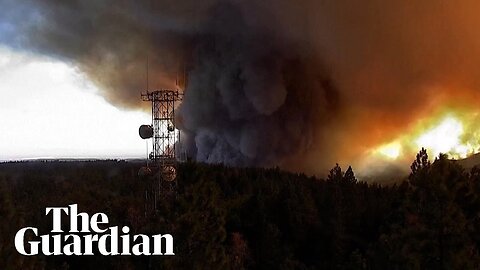 Timelapse footage shows 'fire tornado' form in California wildfire