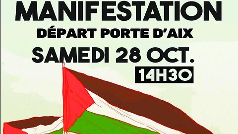 Direct 28 oct 23 : Manif de soutien au peuple palestinien à Marseille commentée par Salim Laïbi