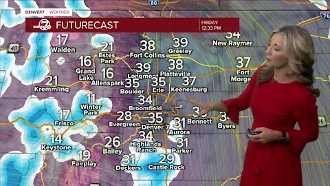 Snow finally hits the Denver metro area