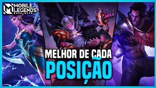 Top 3 MELHORES heróis de CADA POSIÇÃO | Setembro 2022 | MLBB