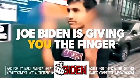 joe biden is giving YOU the finger