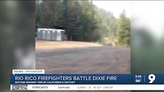 Rio Rico firefighters work to beat Dixie Fire as it continues to burn