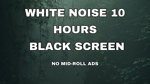 Deep Layered White Noise | 10-Hour Black Screen for Sleep, Study, and Relaxation