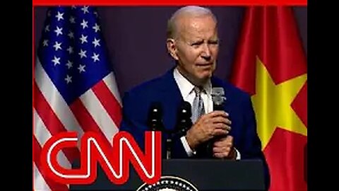 See The moment Biden press conferenceb ends in abruptly Vietnam