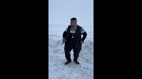 Fat man dancing