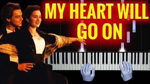 Titanic - My Heart Will Go On | EASY Piano - Hands Tutorial