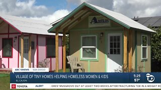 Village of tiny homes helping homeless women and kids
