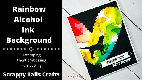 Rainbow Alcohol Ink Background