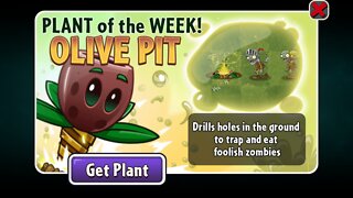 Plants vs Zombies 2 - Epic Quest - Seedium Plant Showcase - Olive Pit - April 2022