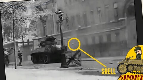 Rare | Shell bouncing off a Stuart tank - Panzerarchive #shorts 1