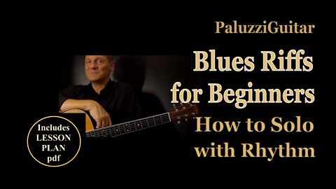 Blues Riffs Guitar Lesson for Beginners [How to Solo with Rhythm]