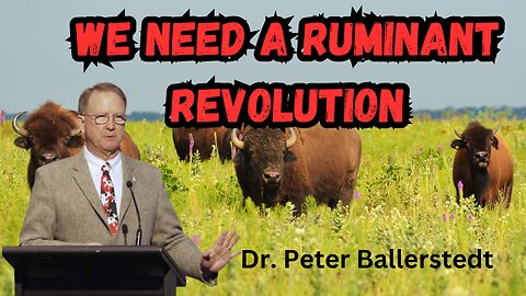 Malnutrition to obesity, and disease, we need a ruminant revolution Dr Peter Ballerstedt