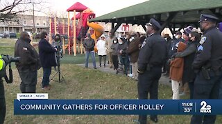 Second prayer vigil held for Officer Keona Holley