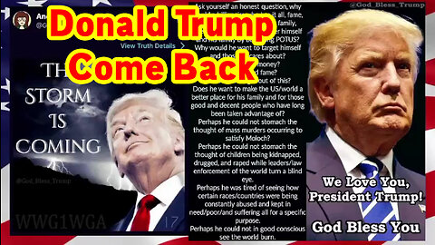 Donald Trump Come Back ~ Julie Green HUGE 11.22.22