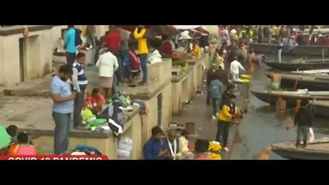 COVID-19: Huge crowds gather at India's Ganges river to celebrate Hindu festival