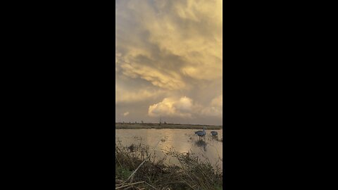 Duck hunting in a violent storm!