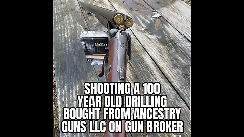 Shooting a 100 year old drilling