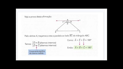 Matemática 7ºano - aula 67 - Ângulos e Triângulos [ETAPA]