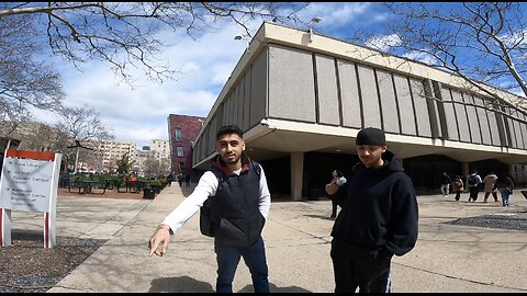 Rutgers Newark: Police Tell Me My Banner Is "Unauthorized", Ministering To A Searching Muslim, Several Christian Students Bless Me, A Group of Muslims Grow Agitated Toward Me When I Preach Against Islam