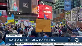 Pro-Ukraine protests across the U.S.