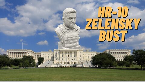 Bust of Zelensky in the House