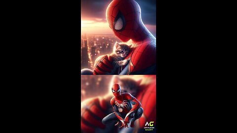 Superheroes with kitten ❤️ Avengers vs DC - All Marvel Characters #dc #shorts #marvel #kitten #cat