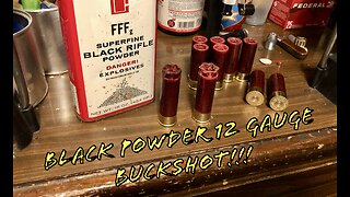 Black Powder 12 Gauge Loads With Paper Hulls!!!