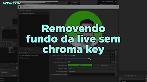 Removendo fundo da live sem Chroma Key [OBS]