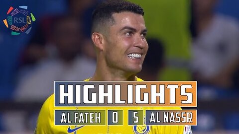 Al Nassr 5 - 0 Al Fateh | Match Highlights | Roshn Saudi League 2023 | 25th august 2023 |