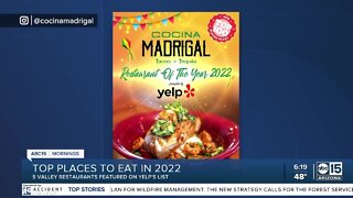 Phoenix Mexican restaurant Cocina Madrigal tops Yelp Top 100 Places to Eat in 2022 list