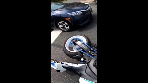 biker got rear-ended