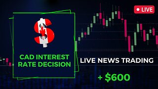 CAD INTEREST RATE DECISION NEWS LIVE TRADING WITH CHRIS MOSAKA