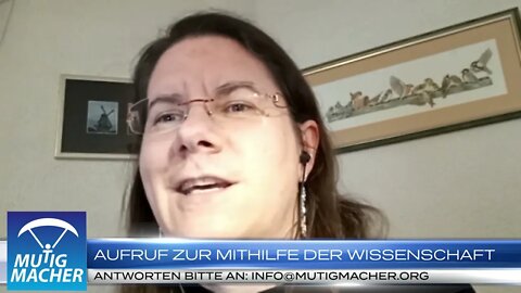 ‼️ Wichtiger Aufruf von Dr. Sabine Stebel an die Wissenschaft ‼️