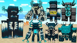 Monster Warden Vs New Wardens PLUS+ Mobs / Minecraft Mob Battle