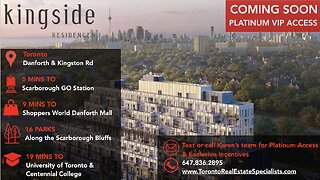 COMING SOON Kingside Residences at Scarborough Bluffs. Toronto top preconstruction condo agents