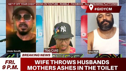 WOMEN FLUSHES HER HUSBANDS MOTHERS ASHES DOWN THE TOILET