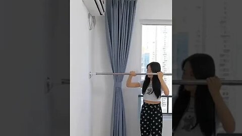 Shower Curtain Rod Adjustable Stainless Steel Tension Telescopic Bathroom Windows No Drill Free Rod