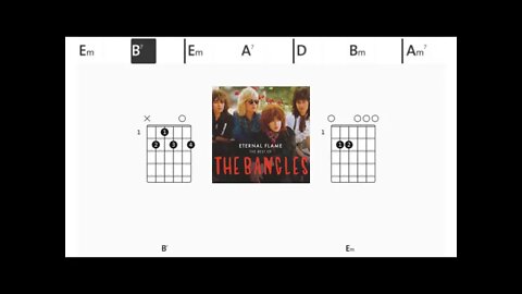 The Bangles - Eternal flame - (Chords & Lyrics like a Karaoke)