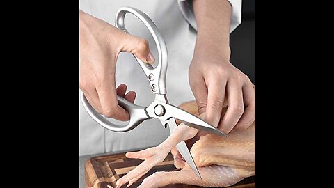 LIVINGO Kitchen Forged Shears Heavy Duty Come Apart Ultra Sharp Multi-function Stainless Steel...