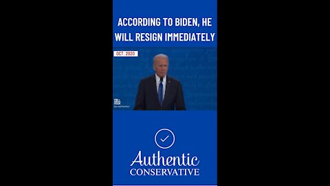Biden calls for his own resignation!’n